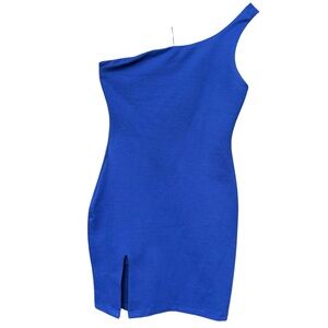 By The Way Blue One Shoulder Bodycon Mini Dress Women’s Small
